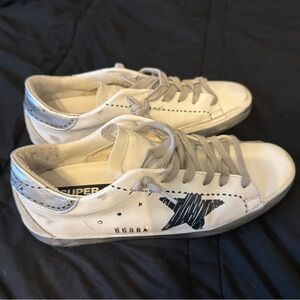Golden Goose White Superstar Sneakers